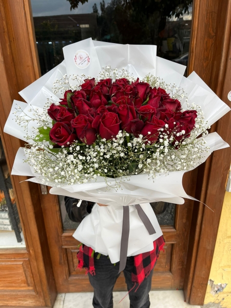 30 gül buketi