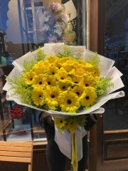 Sarı Gerbera Buketi